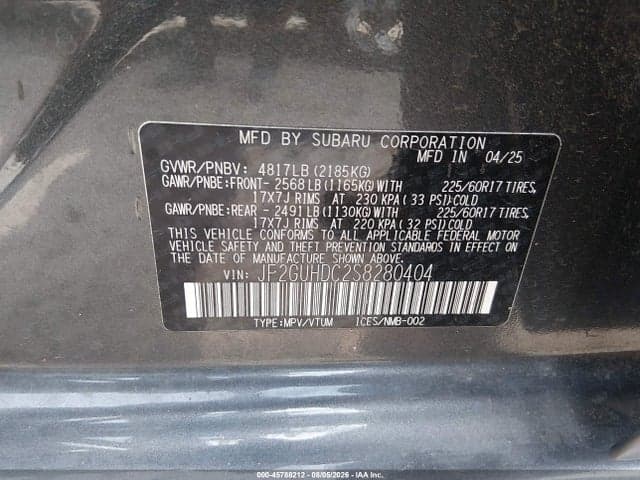 2025 SUBARU CROSSTREK PREMIUM 9