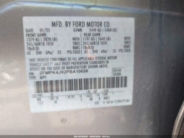 2023 FORD EDGE SEL 9