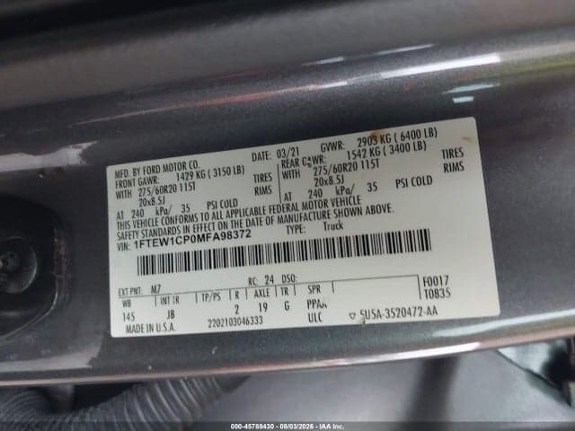 2021 FORD F-150 XL 9