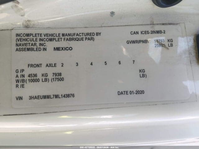 2021 INTERNATIONAL MV 8