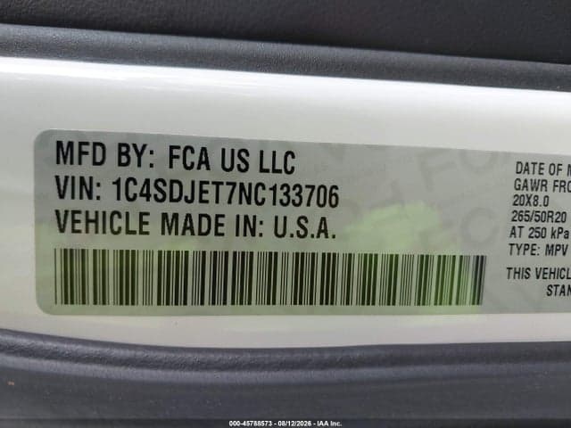 2022 DODGE DURANGO CITADEL AWD 9