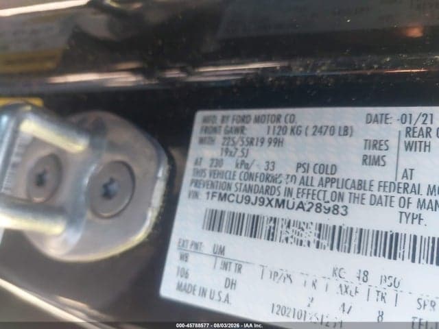 2021 FORD ESCAPE TITANIUM 9