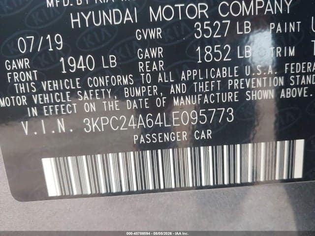 2020 HYUNDAI ACCENT SE 9