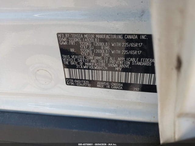 2020 TOYOTA RAV4 HYBRID LE 9