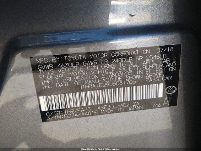 2018 LEXUS IS 300 9