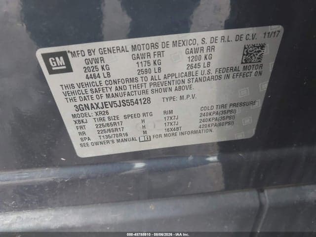 2018 CHEVROLET EQUINOX LT 9