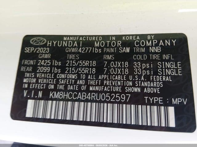 2024 HYUNDAI KONA SEL 9