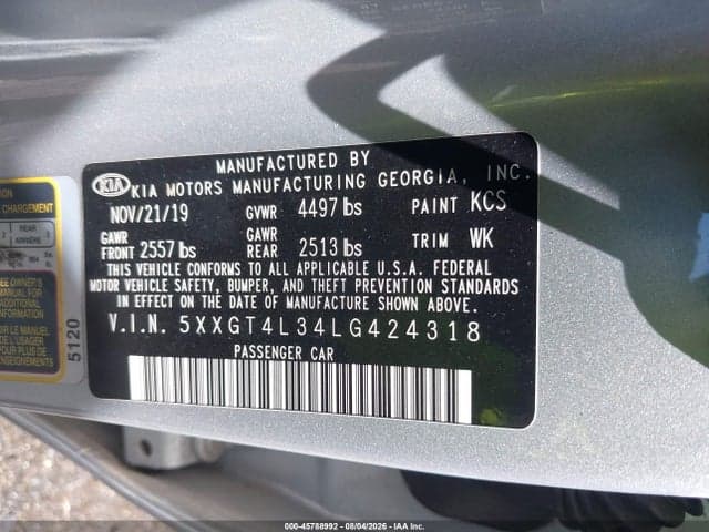 2020 KIA OPTIMA LX 9