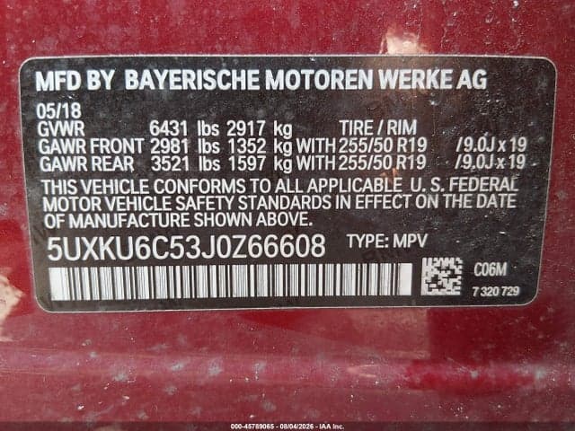 2018 BMW X6 XDRIVE50I 9