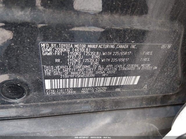 2019 TOYOTA RAV4 LE 9