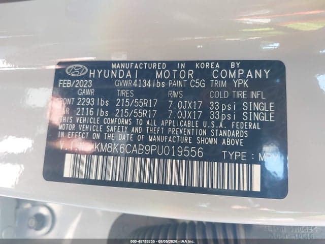 2023 HYUNDAI KONA SEL 9
