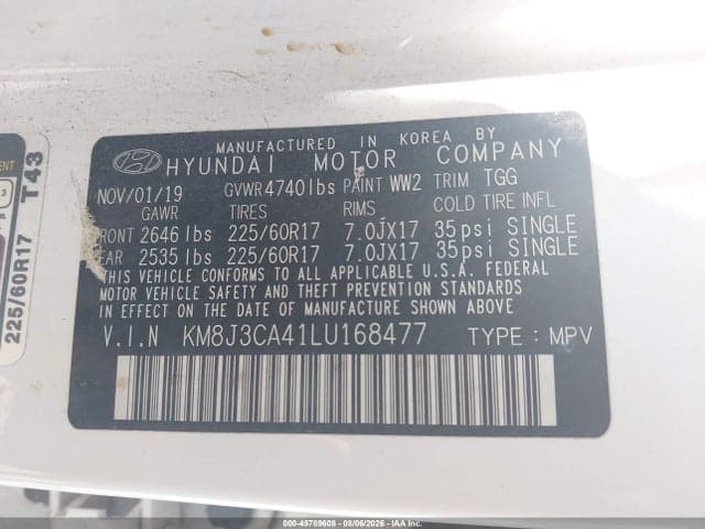 2020 HYUNDAI TUCSON VALUE 9