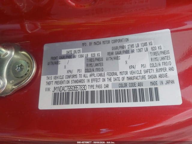 2025 MAZDA MX-5 MIATA CLUB 9