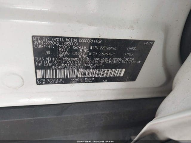 2019 TOYOTA RAV4 HYBRID LIMITED 9
