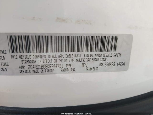 2019 CHRYSLER PACIFICA TOURING L 9
