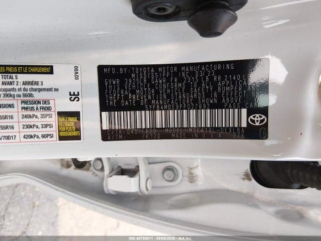 2023 TOYOTA COROLLA LE 9
