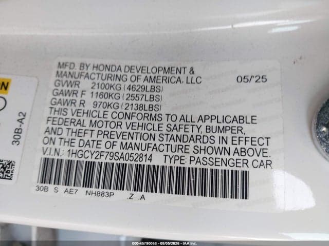 2025 HONDA ACCORD HYBRID SPORT-L 9