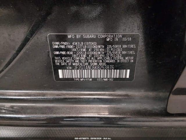 2019 SUBARU CROSSTREK 2.0I LIMITED 9