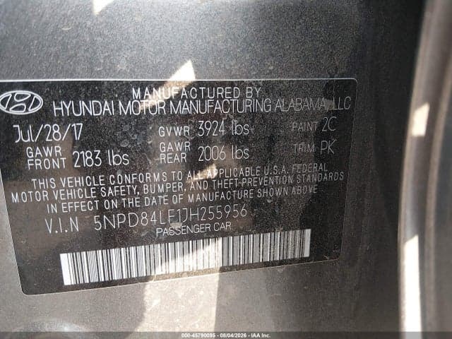 2018 HYUNDAI ELANTRA SEL 9