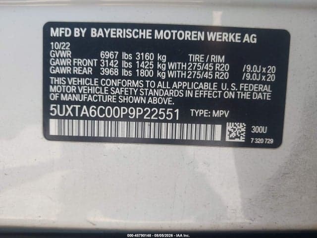 2023 BMW X5 PHEV XDRIVE45E 9