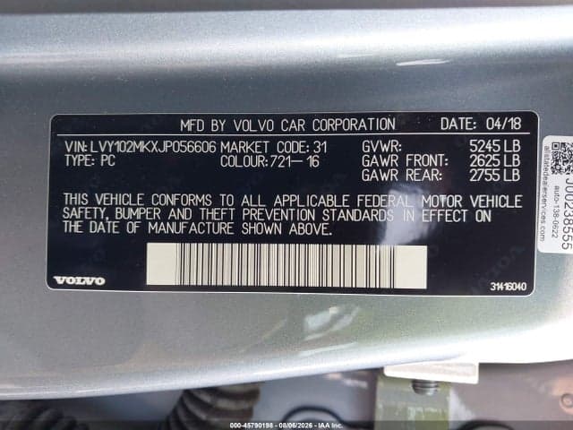 2018 VOLVO S90 T5 MOMENTUM 9