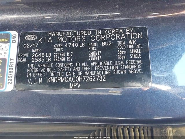 2017 KIA SPORTAGE LX 9