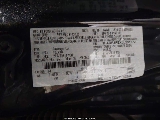 2018 FORD FOCUS SE 9