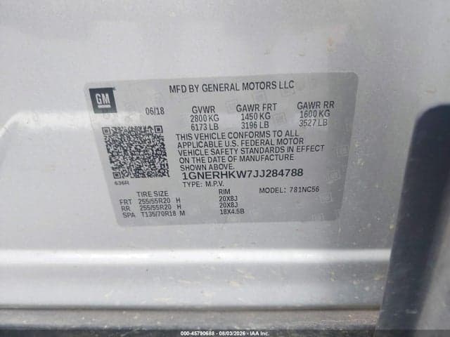2018 CHEVROLET TRAVERSE LT LEATHER 9