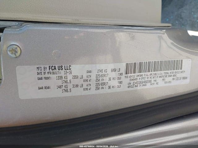 2017 DODGE GRAND CARAVAN SE 9