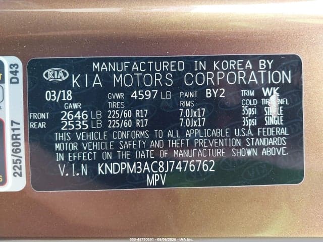 2018 KIA SPORTAGE LX 9