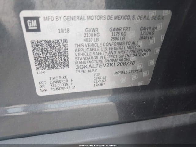 2019 GMC TERRAIN SLE 9