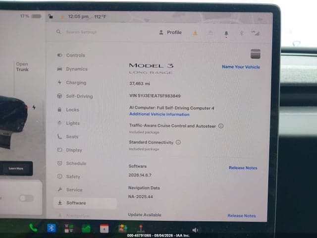 2025 TESLA MODEL 3 LONG RANGE REAR-WHEEL DRIVE/STANDARD REAR-WHEEL DRIVE 7
