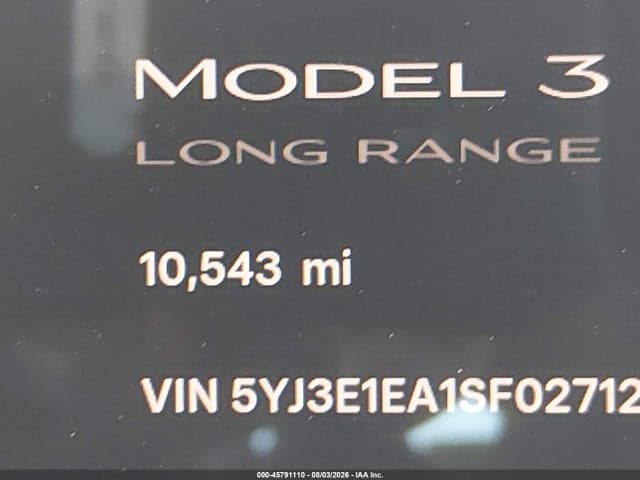 2025 TESLA MODEL 3 LONG RANGE REAR-WHEEL DRIVE/STANDARD REAR-WHEEL DRIVE 13