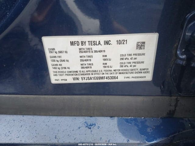 2021 TESLA MODEL S PLAID TRI MOTOR ALL-WHEEL DRIVE 9