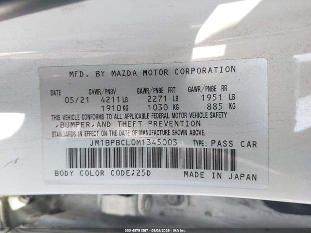 2021 MAZDA MAZDA3 PREFERRED 9