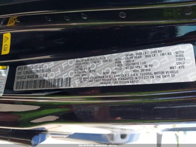 2021 JEEP WRANGLER UNLIMITED SAHARA 4X4 9
