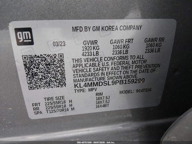 2023 BUICK ENCORE GX SELECT FWD 9