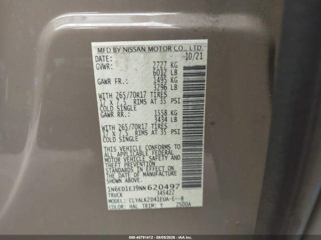 2022 NISSAN FRONTIER PRO-X 4X2 9