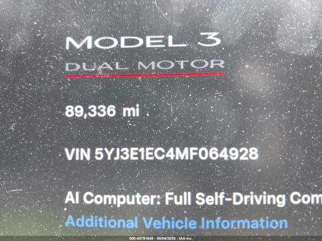 2021 TESLA MODEL 3 PERFORMANCE DUAL MOTOR ALL-WHEEL DRIVE 7