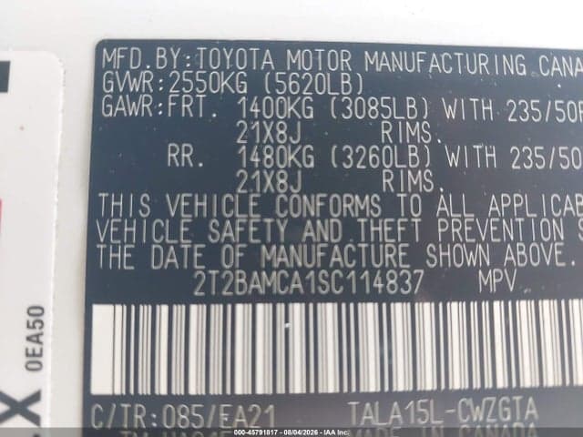 2025 LEXUS RX 350 PREMIUM 9