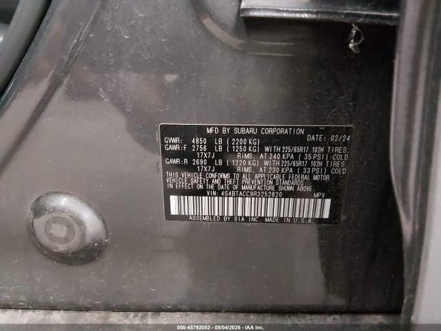 2024 SUBARU OUTBACK PREMIUM 9