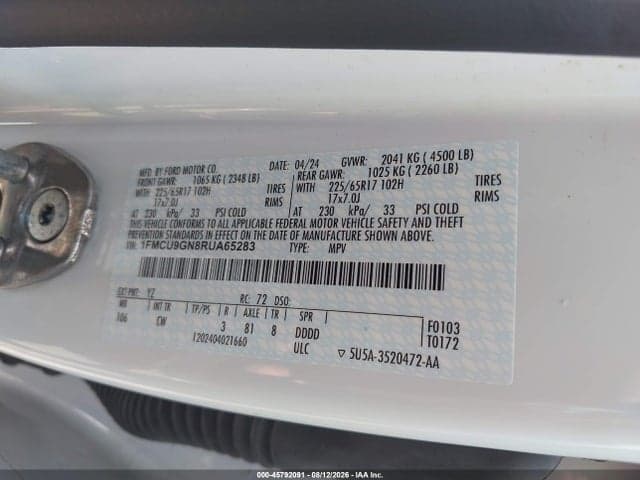 2024 FORD ESCAPE ACTIVE 9