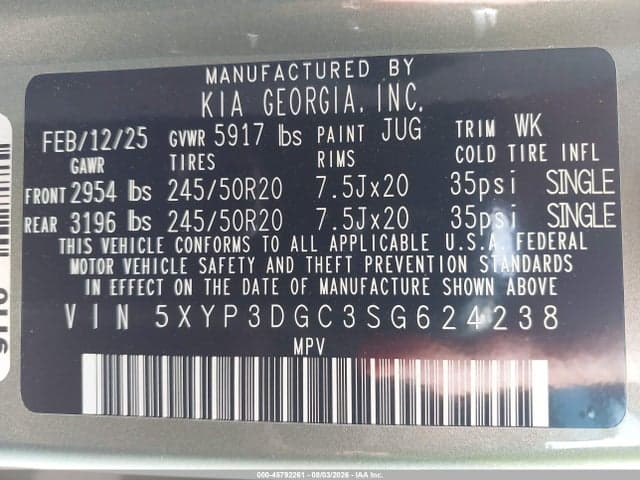 2025 KIA TELLURIDE EX X-LINE 9