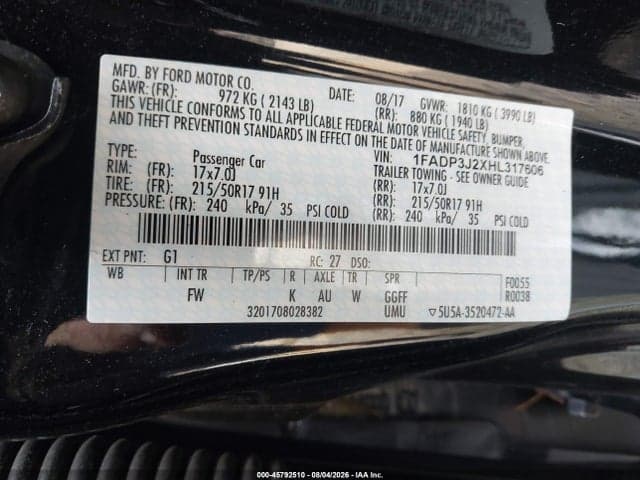 2017 FORD FOCUS TITANIUM 9