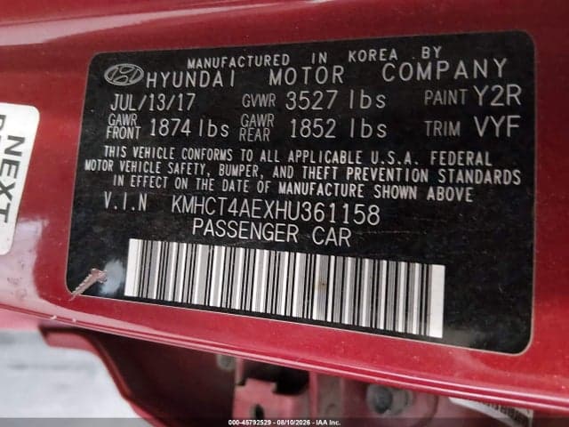 2017 HYUNDAI ACCENT SE 4