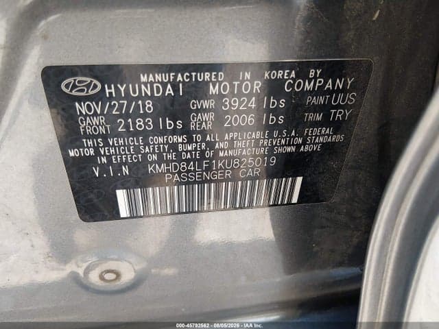 2019 HYUNDAI ELANTRA SEL 9