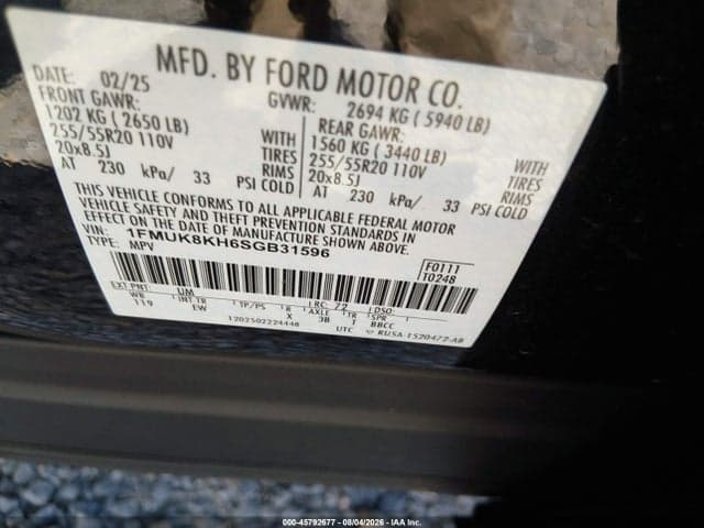 2025 FORD EXPLORER ST-LINE 9