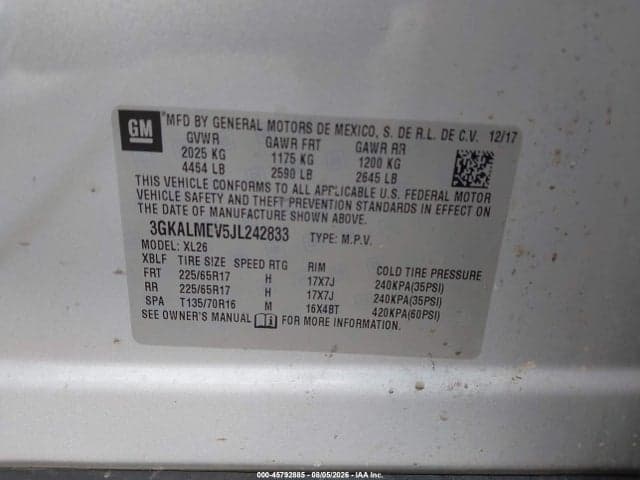 2018 GMC TERRAIN SLE 9