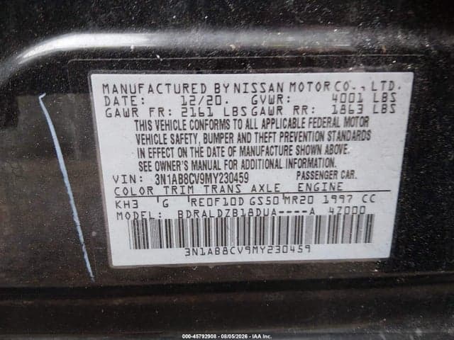 2021 NISSAN SENTRA SV XTRONIC CVT 9