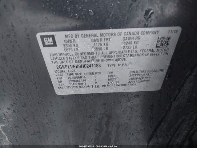 2017 GMC TERRAIN DENALI 9
